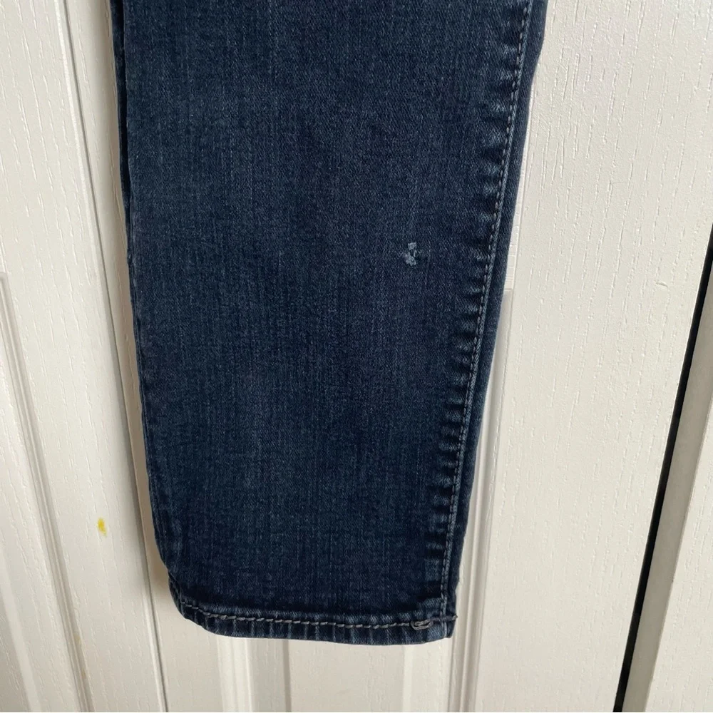 True Religion Relaxed Skinny Rocco Jeans Men’s 32 Blue Dark Wash Grunge Distress